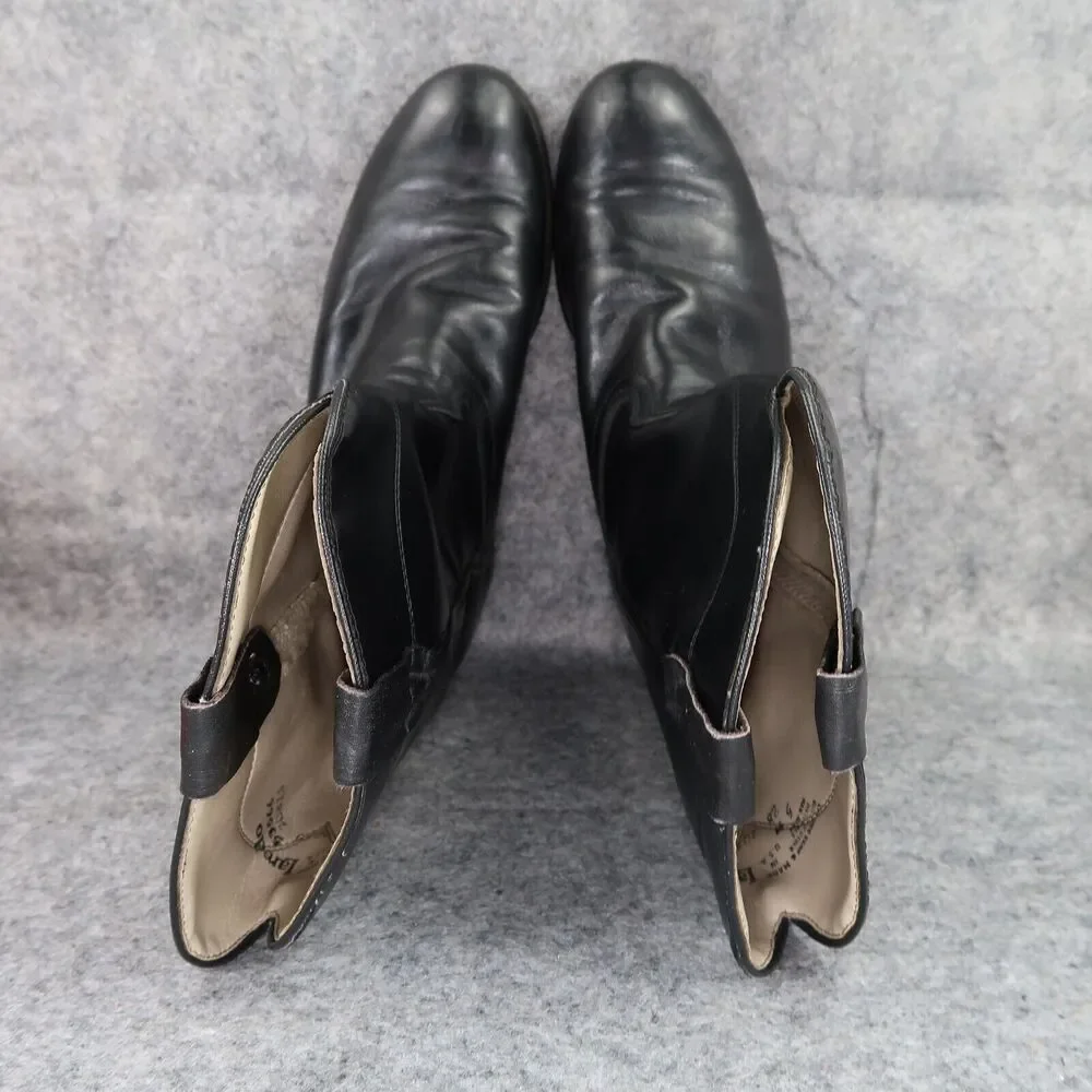 Laredo Boots Kids 5 Western Cowboy Roper Vintage Leather Black Round Toe Classic
